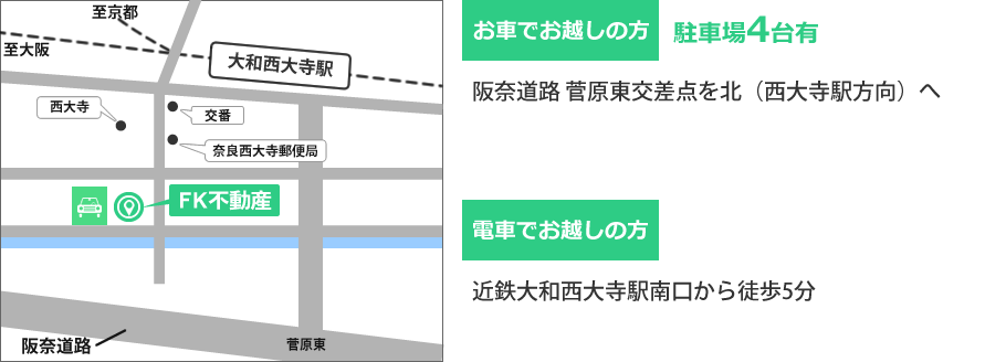 駅・道路から略図